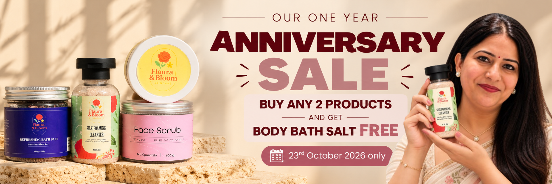 Flaura & Bloom One Year Anniversary Sale